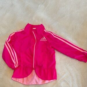 Adidas Girls Pink Track Jacket